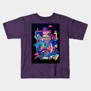 Abstract design from somewhere deep inside my head Kids T-Shirt